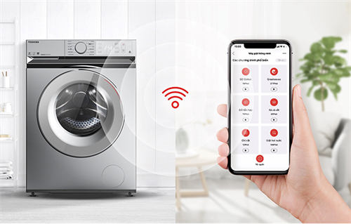 Điều khiển máy giặt Toshiba bằng điện thoại với ứng dụng TSmartLife